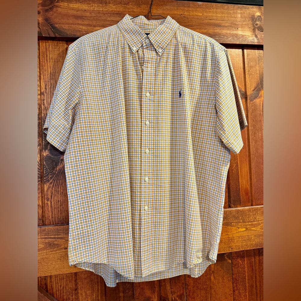Polo by Ralph Lauren men’s short sleeve button up shirt